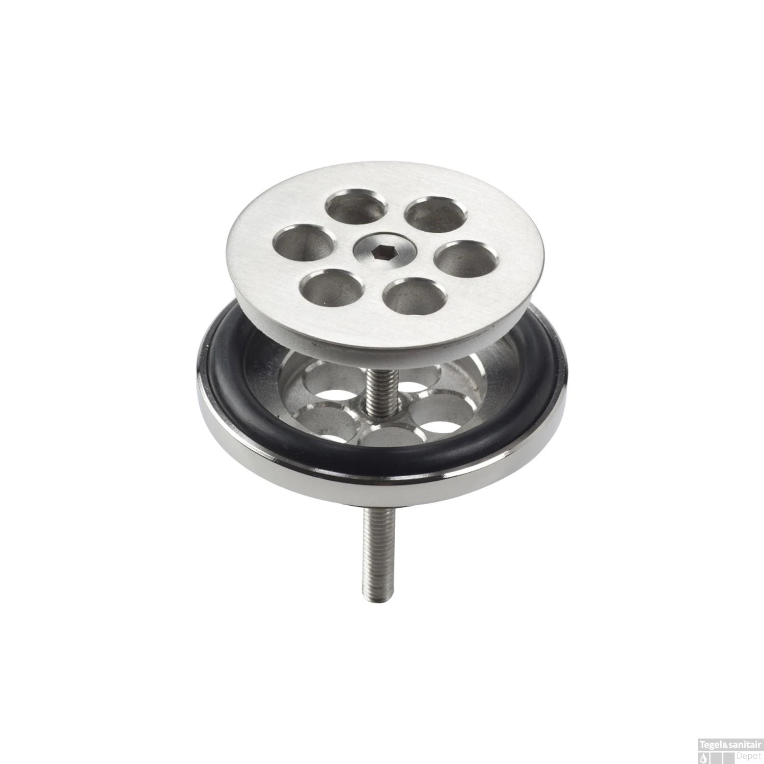 Clou Mini Wash Me Plug Tbv Siliconen Waterstop RVS Geborsteld