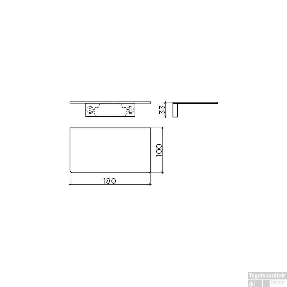 Clou Sjokker Telefoon Douche Planchet Wandmodel RVS 18x10x3.3cm 5 Clou Sjokker Telefoon Douche Planchet Wandmodel RVS 18x10x3.3cm - Afbeelding 3