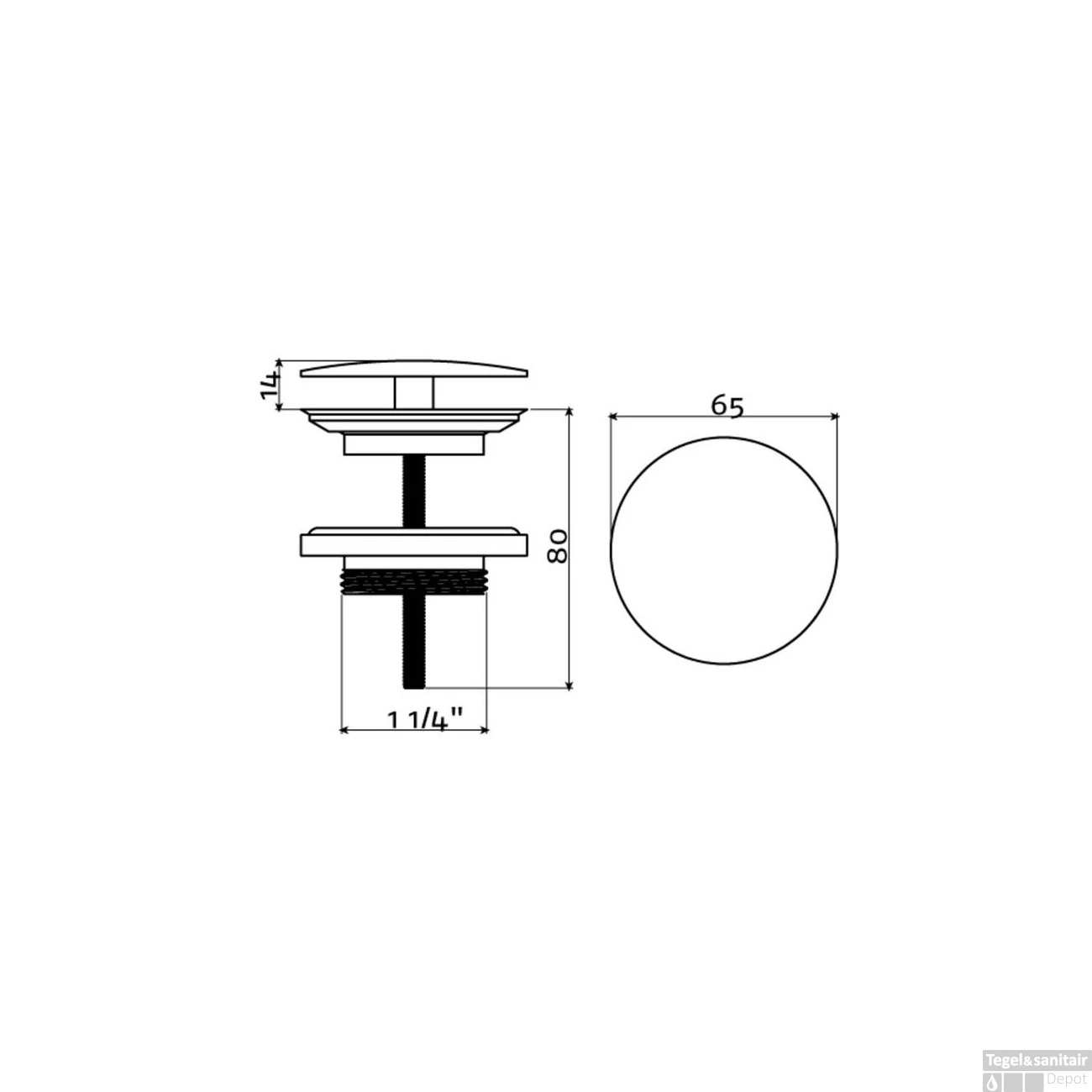 Clou Wash Me Afvoerplug Met Afdekkap Mat Zwart 6.5x9.4cm 4 Clou Wash Me Afvoerplug Met Afdekkap Mat Zwart 6.5x9.4cm - Afbeelding 2