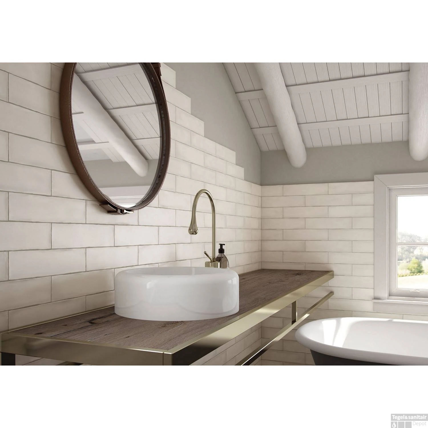 Wandtegel Colonial Ivory Mat 7.5x30 Cm Mat Creme (doosinhoud 0.5 M2) 4 Wandtegel Colonial Ivory Mat 7.5x30 Cm Mat Creme (doosinhoud 0.5 M2) - Afbeelding 2