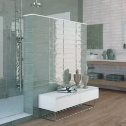 Wandtegel Colonial Jade Glans 7.5x30 Cm Glans Groen (doosinhoud 0.5 M2) -Goedkope Stijl Baden Winkel colonial jade glans sfeer