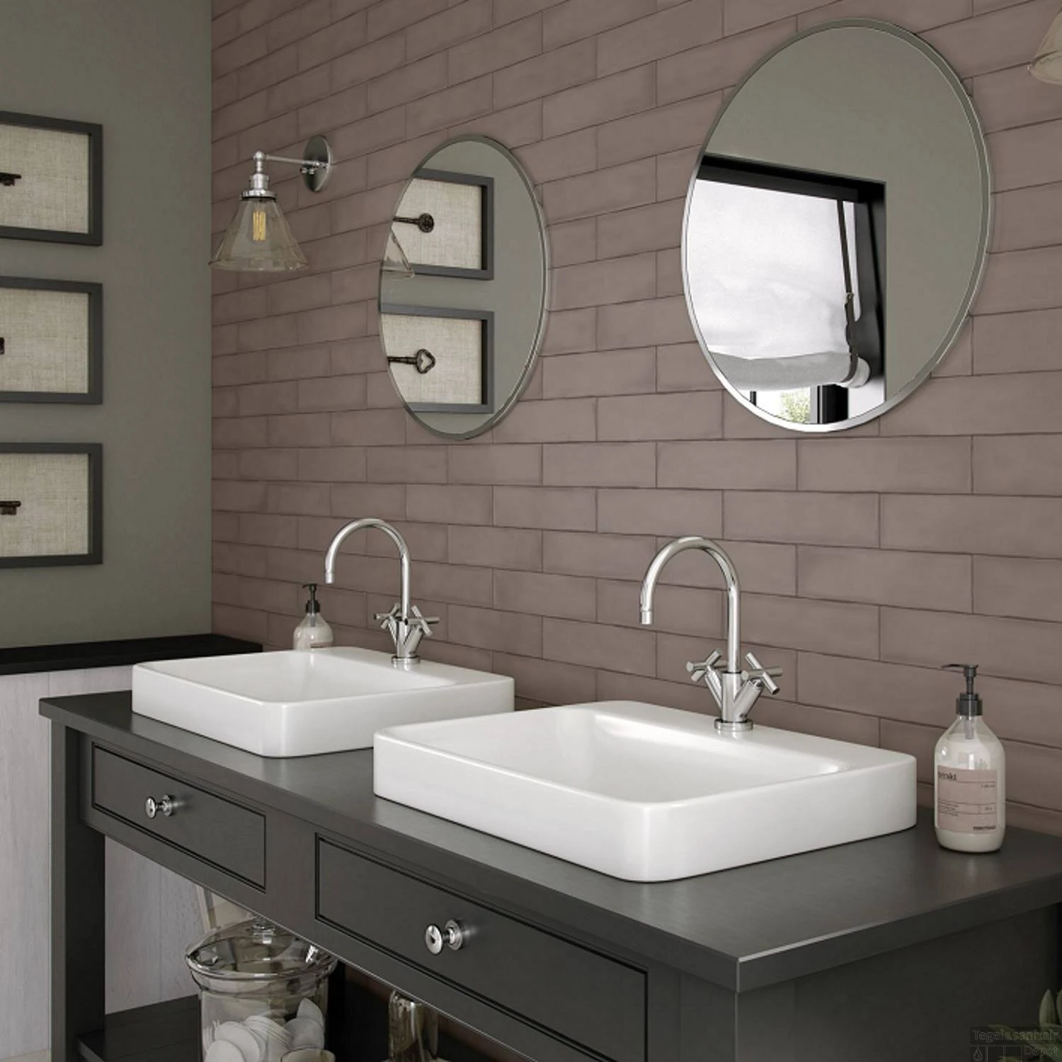 Wandtegel Colonial Vision Mat 7.5x30 Cm Mat Licht Bruin (doosinhoud 0.5 M2) 5 Wandtegel Colonial Vision Mat 7.5x30 Cm Mat Licht Bruin (doosinhoud 0.5 M2) - Afbeelding 3