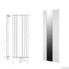 Designradiator Plieger Cavallino Retto Specchio 773 Watt Middenaansluiting 180x60,2 Cm Zandsteen -Goedkope Stijl Baden Winkel covallina specchia 1800 x 602 2 1 1