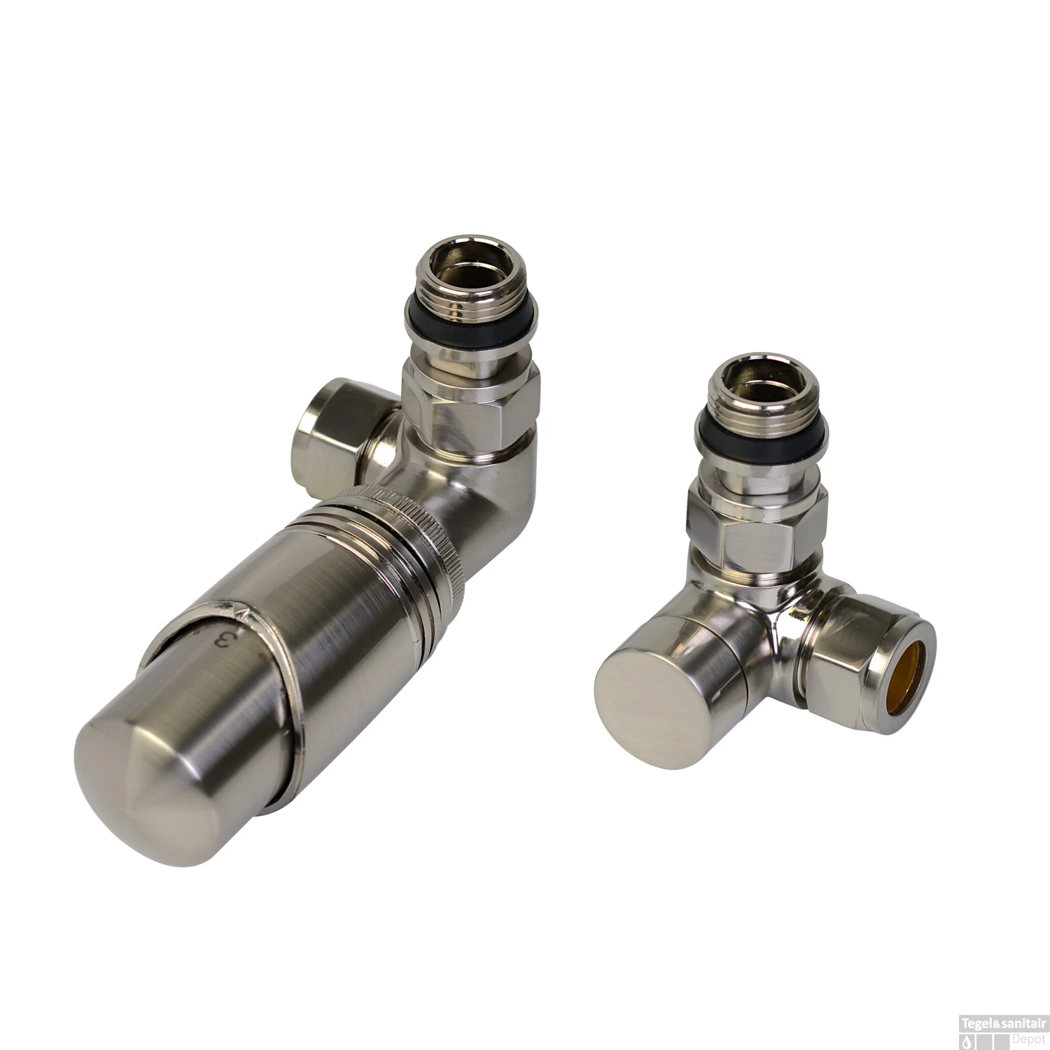 Design Aansluitset Radiator Plieger Como Universeel Dubbel Haaks RVS 3 Design Aansluitset Radiator Plieger Como Universeel Dubbel Haaks RVS