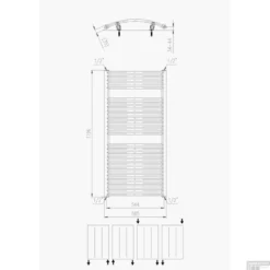 Handdoekradiator Odro Gebogen 1196 X 585 Mm Pearl Grey 8 Handdoekradiator Odro Gebogen 1196 X 585 Mm Pearl Grey -Goedkope Stijl Baden Winkel designradiator boss wessing odro gebogen met zijaansluiting 119 6x58 5 cm 804 watt wit tech 7