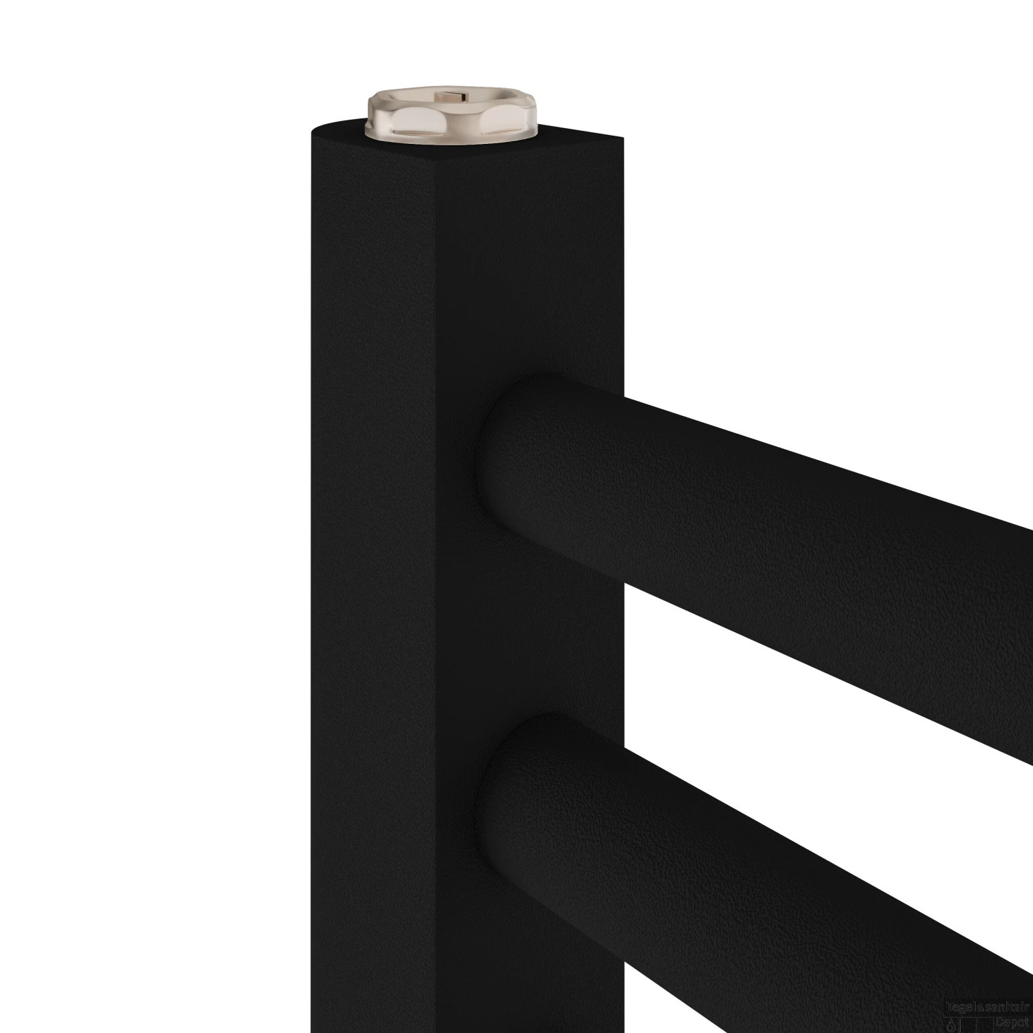 Radiator Boss & Wessing Wingrave 180x60 Cm Mat Zwart Zij-Onderaansluiting (1051 Watt) - Afbeelding 2