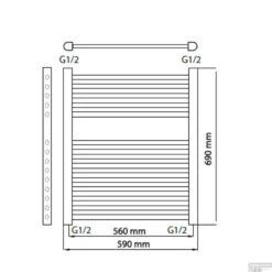 Designradiator Haceka Sinai Adoria 59x69 Cm Wit Onderaansluiting (367 Watt) -Goedkope Stijl Baden Winkel designradiator haceka sinai adoria 59x69 wit tech