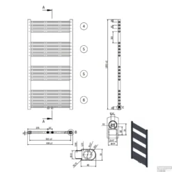 Designradiator Boss & Wessing Nile Gobi 120x60cm Chroom Midden-Onderaansluiting -Goedkope Stijl Baden Winkel designradiator nile gobi 120x60cm 431w chroom midden aansluiting tech