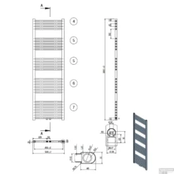Designradiator Boss & Wessing Nile Gobi 160x50cm 721W Wit (Midden Aansluiting) 6 Designradiator Boss & Wessing Nile Gobi 160x50cm 721W Wit (Midden Aansluiting) -Goedkope Stijl Baden Winkel designradiator nile gobi 160x50cm 721w wit midden aansluiting tech