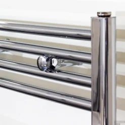 Designradiator Boss & Wessing Nile Gobi 120x60cm Chroom Midden-Onderaansluiting -Goedkope Stijl Baden Winkel designradiator nile gobi chroom midden aansluiting detail 2