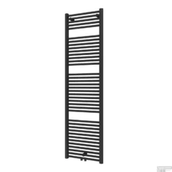 Designradiator Plieger Palmyra 868 Watt Midden- Of Zijaansluiting 177,5x50 Cm Black Graphite