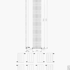 Designradiator Plieger Venezia Enkel 1970x304mm 970W Zandsteen -Goedkope Stijl Baden Winkel designradiator plieger venezia enkel 1970x304mm 970w zandsteen