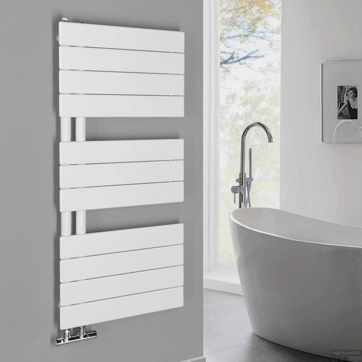 Designradiator Sapho Mili 45x93.4 Cm 300W Wit 3 Designradiator Sapho Mili 45x93.4 Cm 300W Wit