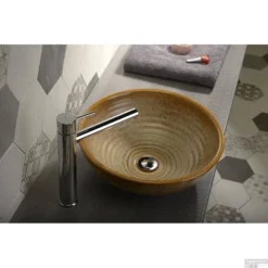 Waskom Sapho Attila Rond 42.5x14 Cm Keramiek Bruin 13 Waskom Sapho Attila Rond 42.5x14 Cm Keramiek Bruin -Goedkope Stijl Baden Winkel dk009 waskom sapho attila rond 42.5x14 cm keramiek bruin 3