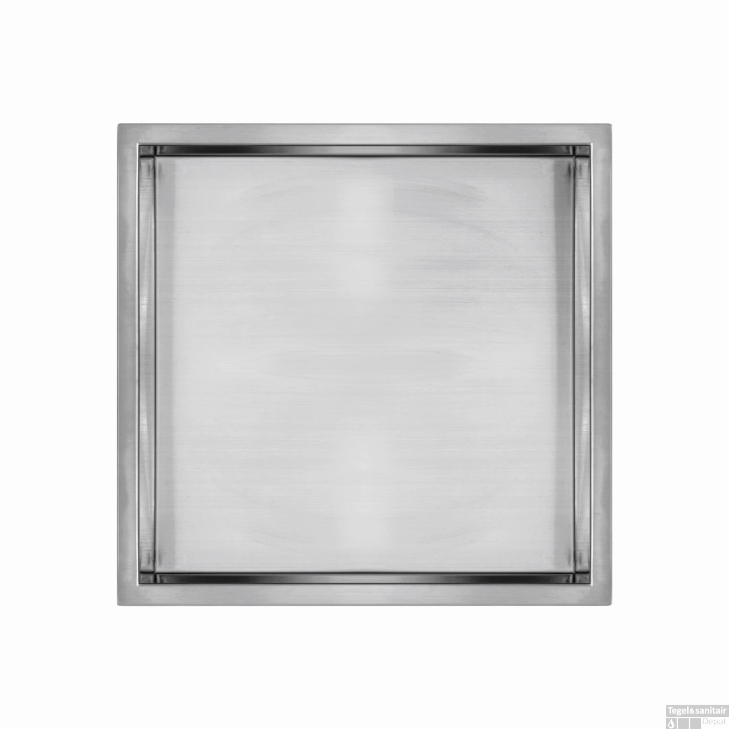 Inbouwnis Qisani Flow Enkel Geborsteld RVS 3 Inbouwnis Qisani Flow Enkel Geborsteld RVS