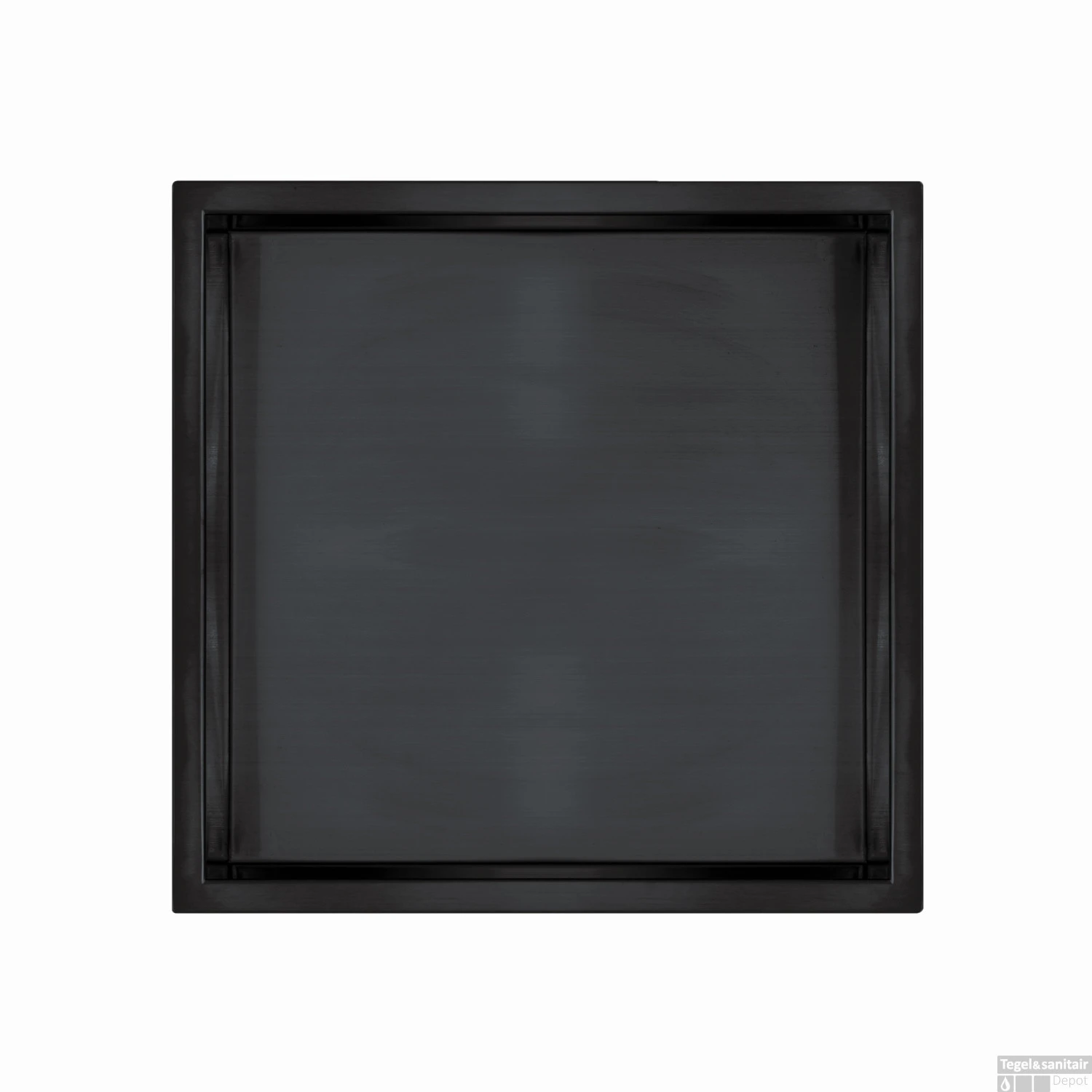 Inbouwnis Qisani Flow Enkel Geborsteld Mat Zwart 3 Inbouwnis Qisani Flow Enkel Geborsteld Mat Zwart