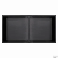 Inbouwnis Qisani Flow Dubbel Geborsteld Mat Zwart