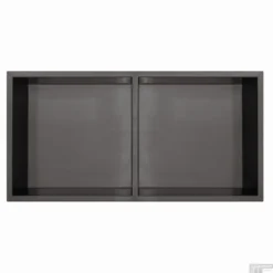 Inbouwnis Qisani Flow Dubbel Geborsteld Gun Metal