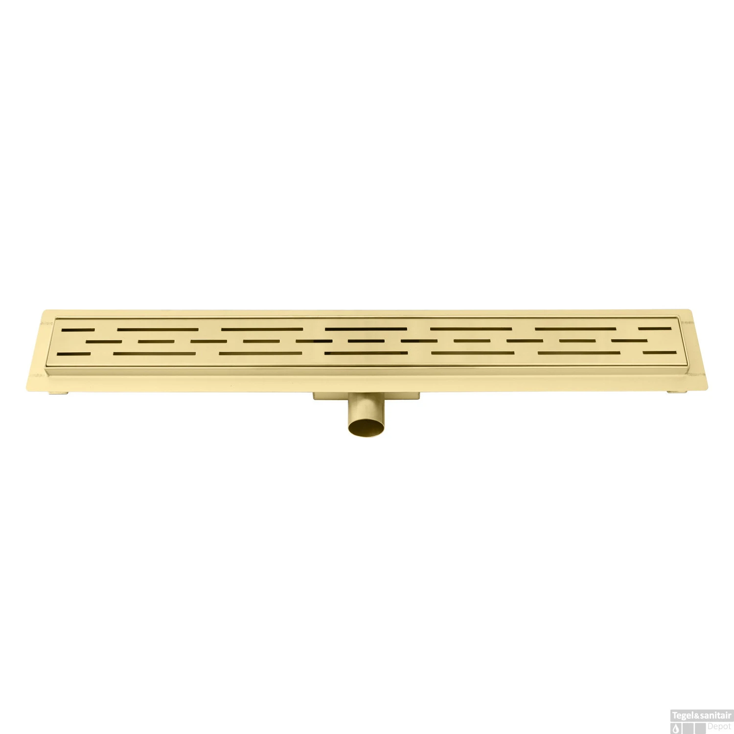 Douchegoot Best Design Nancy Met Flens 70x7x7 Cm RVS Mat Goud