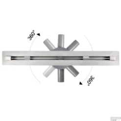 Douchegoot Boss & Wessing Colorato 80 Cm RVS Mat Zwart -Goedkope Stijl Baden Winkel douchegoot boss wessing lusso 80 cm rvs mat zwart detail1