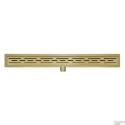 Douchegoot Wiesbaden Met Flens 70x7cm 6.7cm Diep Geborsteld Messing Goud