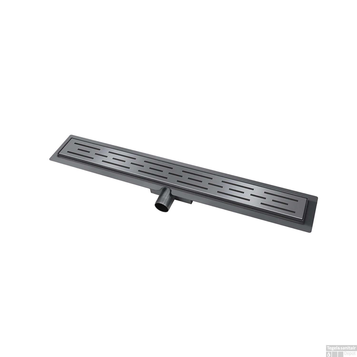 Douchegoot Wiesbaden Met Flens 80x7cm 6.7cm Diep Gunmetal 6 Douchegoot Wiesbaden Met Flens 80x7cm 6.7cm Diep Gunmetal - Afbeelding 4