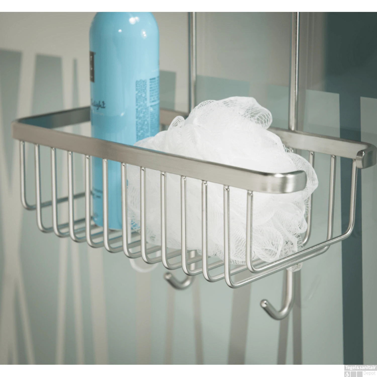 Douchekorf Tiger Exquisit RVS Geborsteld 9 Douchekorf Tiger Exquisit RVS Geborsteld - Afbeelding 7