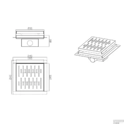 Doucheput Best Design N-Square Met Flens 20x20x7.7cm RVS 7 Doucheput Best Design N-Square Met Flens 20x20x7.7cm RVS -Goedkope Stijl Baden Winkel doucheput best design n square met flens 20x20x7.7cm rvs 3803180