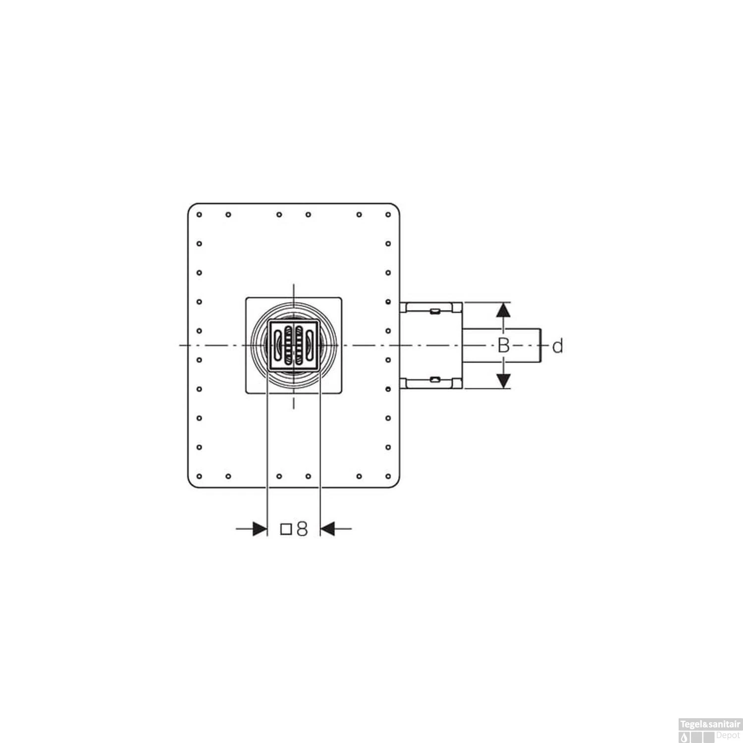 Doucheput Vloer Geberit Ruwbouwset 9-20 Cm Waterslot 50 Mm 154050001 5 Doucheput Vloer Geberit Ruwbouwset 9-20 Cm Waterslot 50 Mm 154050001 - Afbeelding 3