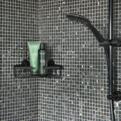 Doucherek Differnz Driehoek 25x8x13.1 Cm Zwart