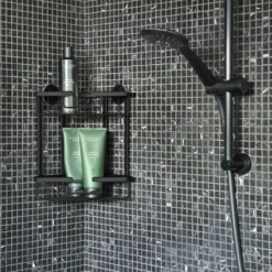 Doucherek Differnz Driehoek 2 Laags 25x30x13.1 Cm Zwart