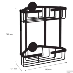 Doucherek Differnz Driehoek 2 Laags 25x30x13.1 Cm Zwart 7 Doucherek Differnz Driehoek 2 Laags 25x30x13.1 Cm Zwart -Goedkope Stijl Baden Winkel doucherek differnz driehoek 2 laags 25x30x13.1 cm zwart tech