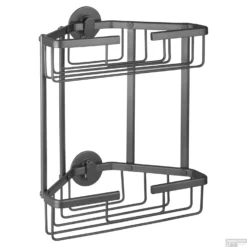 Draagmand Differnz Driekhoekig Dubbel 25x13.1 Cm Gun Metal