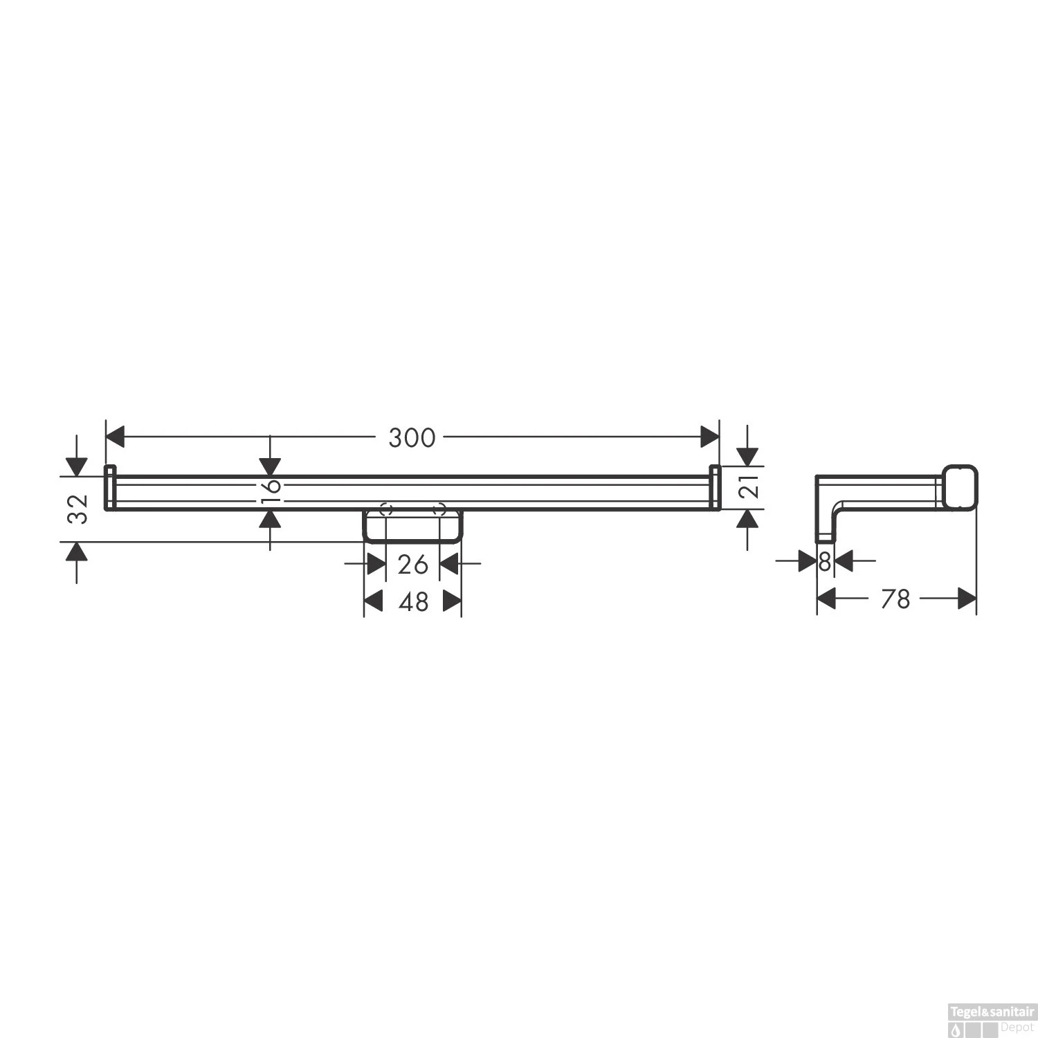 Dubbele Toiletrolhouder HansGrohe AddStoris Mat Wit 4 Dubbele Toiletrolhouder HansGrohe AddStoris Mat Wit - Afbeelding 2