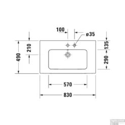 Duravit ME By Starck Meubelwastafel 83x49x18 Cm Keramiek Glanzend Wit 13 Duravit ME By Starck Meubelwastafel 83x49x18 Cm Keramiek Glanzend Wit -Goedkope Stijl Baden Winkel duravit me by starck meubelwastafel 83x49x18 cm keramiek glanzend wit tech2