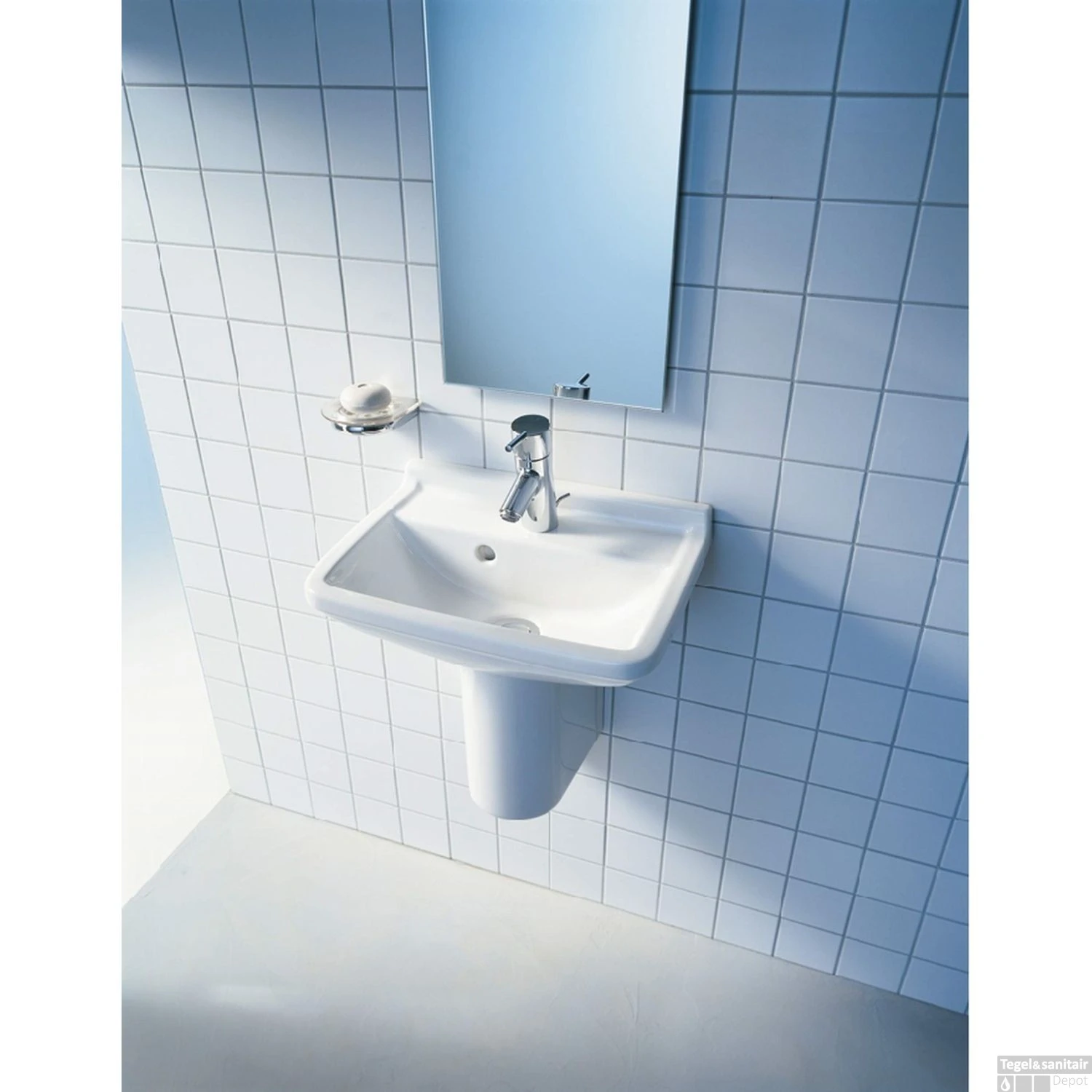 Duravit Starck 3 Fontein 45x32x15.5 Cm Rechthoek Keramiek Glanzend Wit 4 Duravit Starck 3 Fontein 45x32x15.5 Cm Rechthoek Keramiek Glanzend Wit - Afbeelding 2