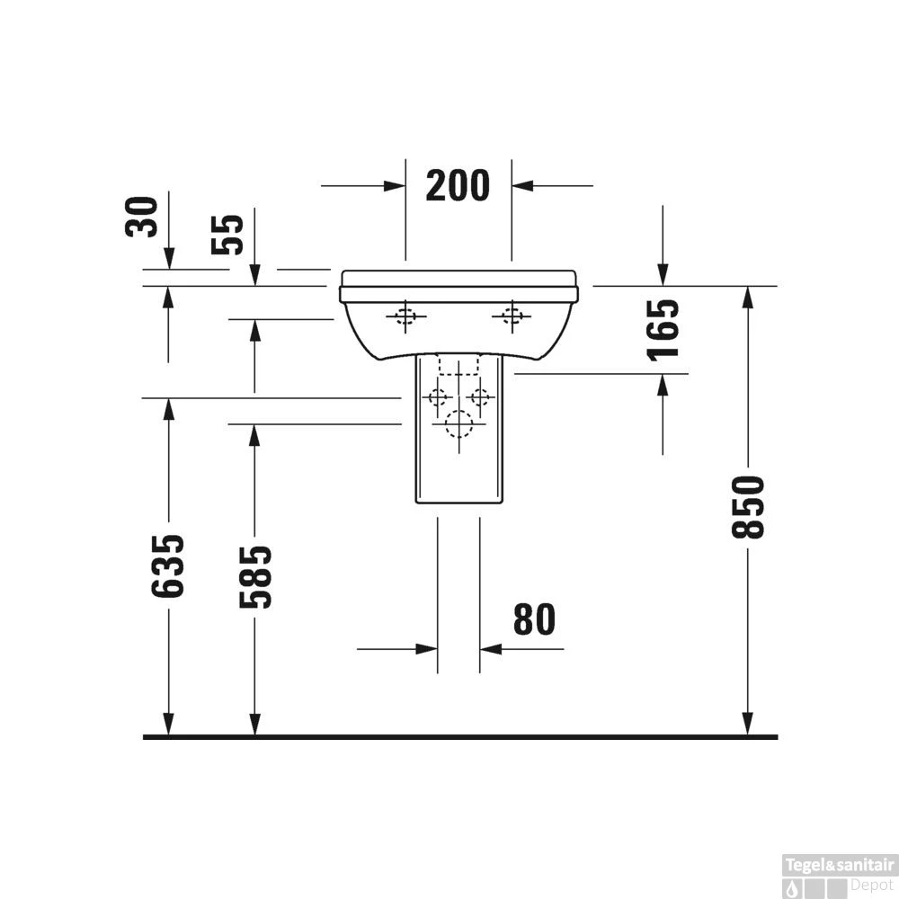 Duravit Starck 3 Fontein 45x32x15.5 Cm Rechthoek Keramiek Glanzend Wit 8 Duravit Starck 3 Fontein 45x32x15.5 Cm Rechthoek Keramiek Glanzend Wit - Afbeelding 6