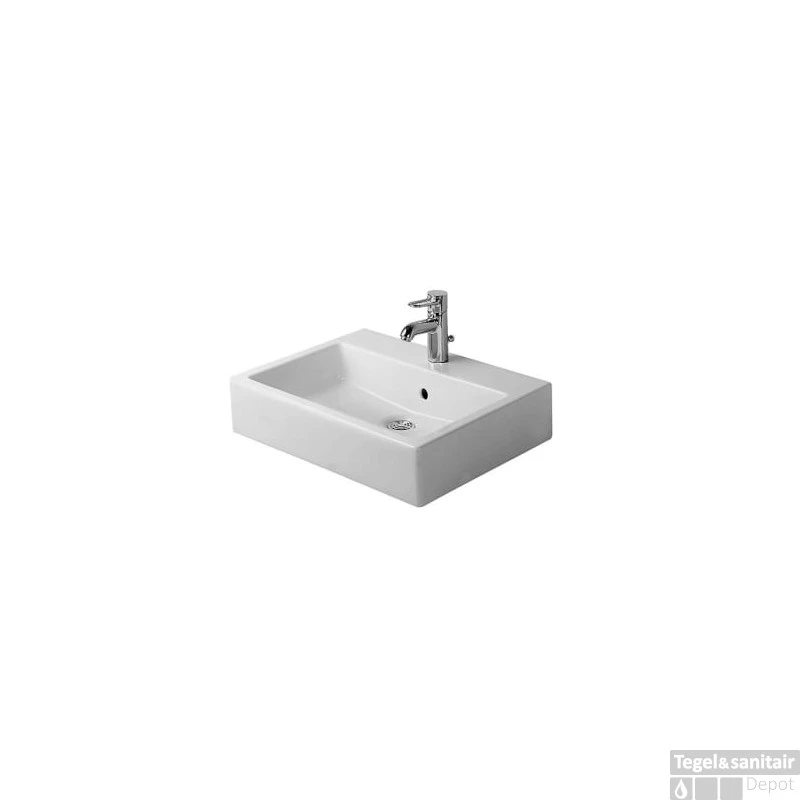Duravit Vero Wastafel Met 1 Kraangat 60x47x16.5 Cm Onderzijde Geglazuurd Keramiek Glanzend Wit 3 Duravit Vero Wastafel Met 1 Kraangat 60x47x16.5 Cm Onderzijde Geglazuurd Keramiek Glanzend Wit
