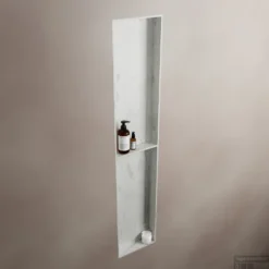 MONDIAZ EASY Nis 89,5x29,5cm In Solid Surface Kleur Opalo. 2 Vakken Geschikt Voor In- Of Opbouw -Goedkope Stijl Baden Winkel easy nis i opalo 00009 11313763857754