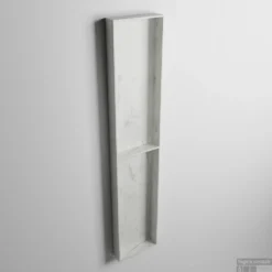 MONDIAZ EASY Nis 89,5x29,5cm In Solid Surface Kleur Opalo. 2 Vakken Geschikt Voor In- Of Opbouw