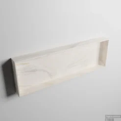 MONDIAZ EASY Nis 89,5x29,5cm In Solid Surface Kleur Ostra. 1 Vak Geschikt Voor In- Of Opbouw