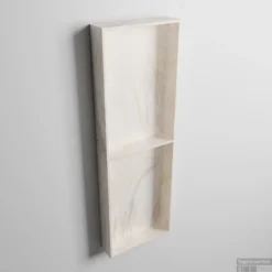 MONDIAZ EASY Nis 59,5x29,5cm In Solid Surface Kleur Ostra. 3 Vakken Geschikt Voor In- Of Opbouw