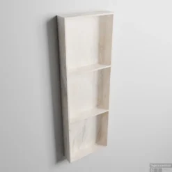 MONDIAZ EASY Nis 89,5x29,5cm In Solid Surface Kleur Ostra. 3 Vakken Geschikt Voor In- Of Opbouw