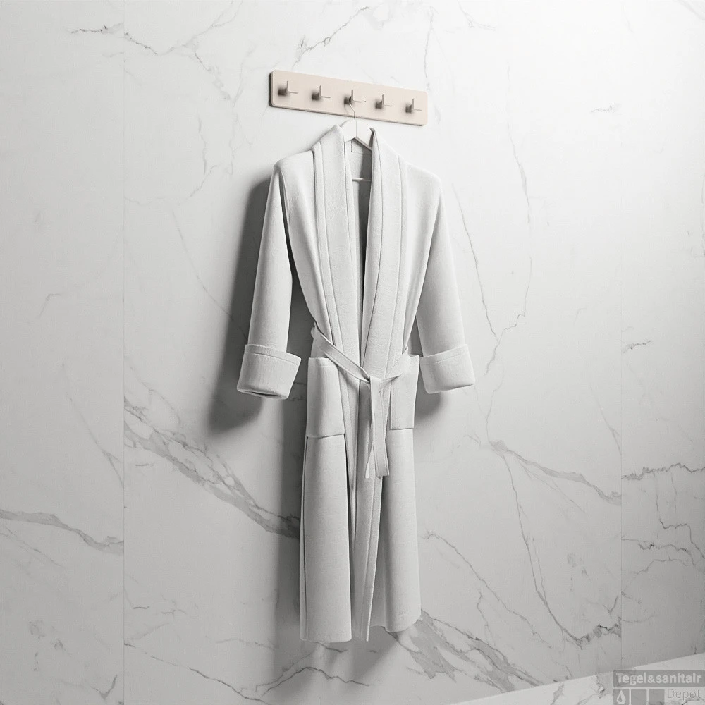 MONDIAZ EASY Handdoekhaakjes 45cm Solid Surface Kleur Linen 5 MONDIAZ EASY Handdoekhaakjes 45cm Solid Surface Kleur Linen - Afbeelding 3