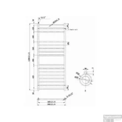 EH Design Radiator Athena 50x120 Cm Geborsteld RVS -Goedkope Stijl Baden Winkel eh design radiator athena 50x120 cm geborsteld rvs chroom tech