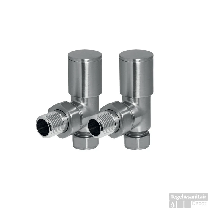 EH Design Radiator Kraantjes Haaks Gepolijst RVS 3 EH Design Radiator Kraantjes Haaks Gepolijst RVS