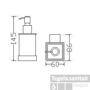 Eris Zeepdispenser Chroom 4 Eris Zeepdispenser Chroom - Afbeelding 2