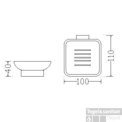 Eris Zeephouder Met Glas Chroom -Goedkope Stijl Baden Winkel eris zeephouder met glas chroom wiesbaden