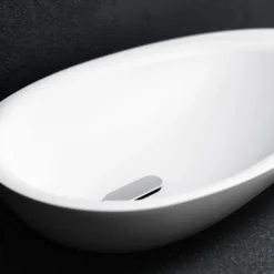 Fonteinkom Clou First Zonder Kranenbank 36x22x9 Cm Keramiek Wit -Goedkope Stijl Baden Winkel first opzet fonteinset d