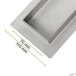 Mat Zwarte RVS Douchegoot Flens Met Uitneembaar Sifon 90x7cm 6,7cm Diep MAT ZWART ROOSTER -Goedkope Stijl Baden Winkel flens design rooster mat wit 7 8